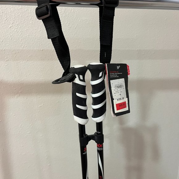 Ski Poles SWIX Sport AS 115 CM Touring Black-New Never Used NWT - Picture 4 of 8